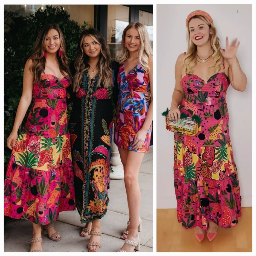 FARM Rio Vibrant Tropical Maxi Dress - Picture 2 of 7
